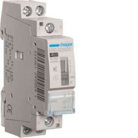 Contacteur silencieux à commande manuelle 25A, 2F, 24V|Hager-HAGERD225SDC