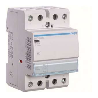 Contacteur Silencieux 40A, 2F, 24V|Hager-HAGESD240S