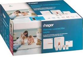 Pack Sécurité connectée Sepio radio 4 groupes jusqu'à 40 détecteurs|Hager-HAGRLP306F