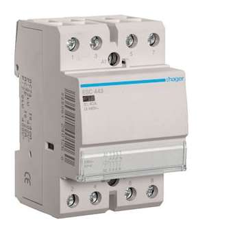 Contacteur 40A, 3F+1O, 230V|Hager-HAGESC443