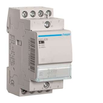 Contacteur 25A, 4O, 24V|Hager-HAGESD426