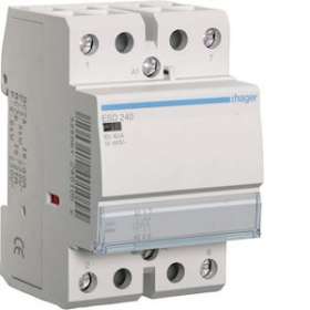 Contacteur 40A, 2F, 24V|Hager-HAGESD240