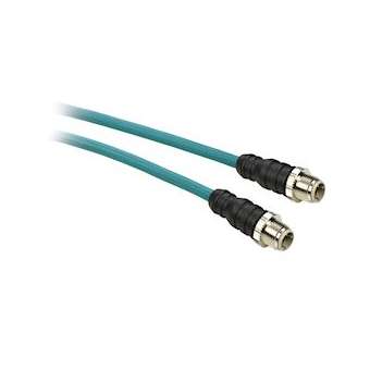 câble Ethernet - cordon droit - IP67 - M12/M12 - 3 m - CE/UL|Schneider Electric-SCHTCSECL1M1M3S2