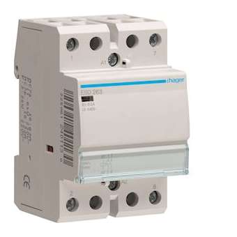 Contacteur 63A, 2F, 24V|Hager-HAGESD263
