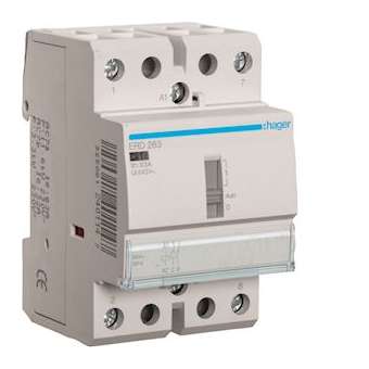 Contacteur à commande manuelle 63A, 2F, 24V|Hager-HAGERD263