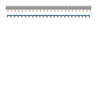 Barres de pontage 3P+N 63A languette 24 mod|Hager-HAGKBN863C