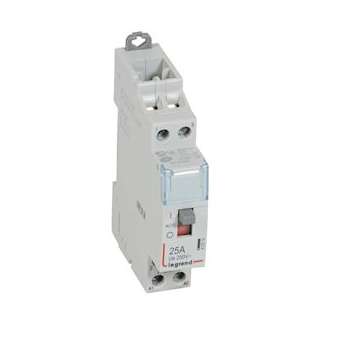 Contacteur de puissance CX³ commande manuelle 24V~ - 2P 250V~ - 25A - 2F - 1 mod|Legrand-LEG412514