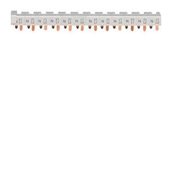 Barre de pontage 3P+N 63A languette 10mm² 12m pour disjoncteurs 1P+N 1 module|Hager-HAGKBN663A