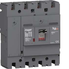 Interrupteur Boitier Moulé h3+ P250 SW 4P LN 250A FTC|Hager-HAGHCT251AR