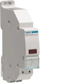 Voyant LED rouge 230VAC QC passage de barre|Hager-HAGSVS122B