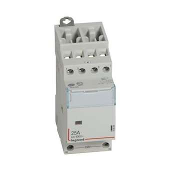 Contacteur de puissance bobine 230V~ - 4P - 400V~~ - 25 A - 4 O - 2 modules|Legrand-LEG412536