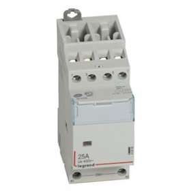Contacteur de puissance bobine 230V~ - 4P - 400V~~ - 25 A - 4 O - 2 modules|Legrand-LEG412536