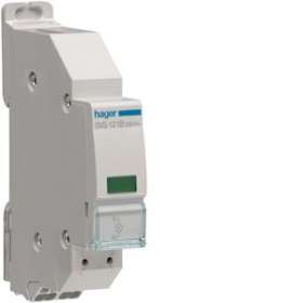 Voyant LED vert 230VAC QC passage de barre|Hager-HAGSVS121B