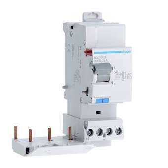 Bloc différentiel 3P+N 40A 30mA type AC|Hager-HAGBDC440F