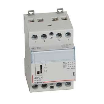Contacteur puissance CX³ silencieux bobine 230V~ -4P 400V~ 40A - 4F -3 modules|Legrand-LEG412562