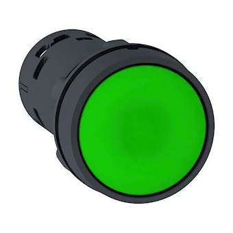 Harmony bouton-poussoir affleurant - D22 - vert -1F|Schneider Electric-SCHXB7NA31