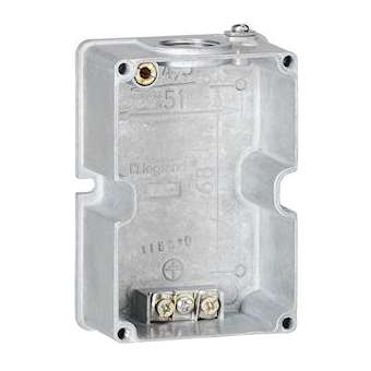 Boîtier réversible Hypra pour prise 2P+T IP44 16A - métal|Legrand-LEG052069