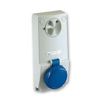 PratiKa - prise verrouillable 16 A - 2P+T - 200-250 V CA - IP65 - sur panneau|Schneider Electric-SCH82081