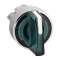 Harmony XB4 - tête bouton à manette lumineux - D22 - 3 pos rap C - vert|Schneider Electric-SCHZB4BK1533