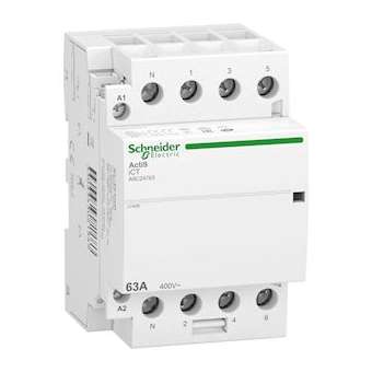 Acti9 iDT40 CT - contacteur tête de groupe - 63A 3P+N 4NO 230/240VAC 50HZ|Schneider Electric-SCHA9C24763