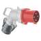 Fiche mobile coudée Hypra IP44 63A - 380V~ à 415V~ - 3P+T - métal|Legrand-LEG053873