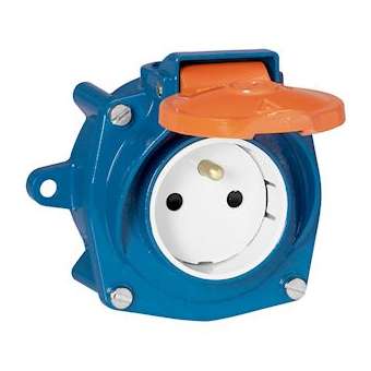 Prise saillie métal Martin Lunel 2P+T IP44 16A 200V~ à 250V~|Legrand-LEG053900