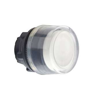 Harmony tête de bouton poussoir + capuchon IP69K - D22 - blanc|Schneider Electric-SCHZB5AP1