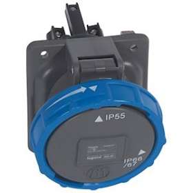 Prise fixe Hypra IP66/67-55 63A - 200V~ à 250V~ - 2P+T|Legrand-LEG059326
