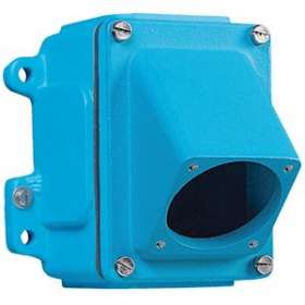 Boitier Métal bleu Size.1 +manchon incliné 45D M20|Marechal-MAR591C4M20