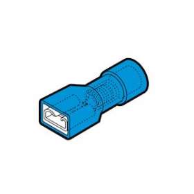 Clip femelle complètement isolé bleu (1,5 à 2,5 mm²) - 4,8 X 0,5 mm|Cembre-CMBBF-F405P