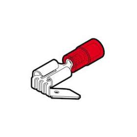 Clip partiellement isolé mixte rouge (0,25 à 1,5 mm²) - 6,3 x 0,8 mm|Cembre-CMBRF-FM608
