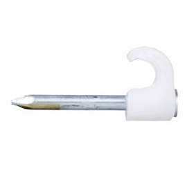 Mureva Fix - Clip à clou - pour câble D5-7mm - clou D2-L25mm - blanc RAL9010|Schneider Electric-SCH2022010
