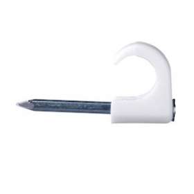 Mureva Fix - Clip à clou - pour câble D7-10mm - clou D2-L25mm - blanc RAL9010|Schneider Electric-SCH2032011