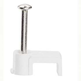 Attache Fixfor blanche pour câble méplat 2x0,75mm²|Legrand-LEG031550