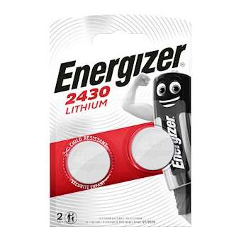 Pile miniature Lithium CR2430 x 2 fiable et longue duree|Energizer france-RSN379914