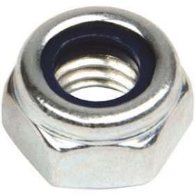 Écrou indesserrable en acier zingué avec bague nylon M6 (x 50)|Bizline-BIZ770210