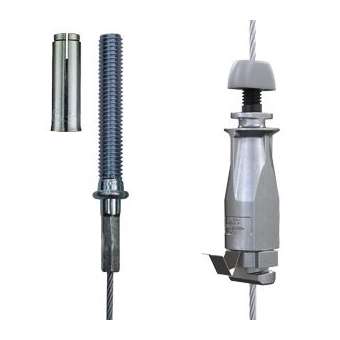 UniGrip QT N2 (55kg) câble L4m embout fileté M8 (EF8)|Gripple-GPPUGT24EF8