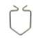 Clip ressort inox pour luminaire