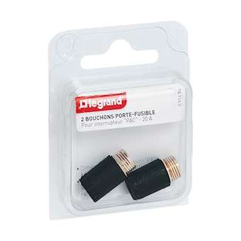 Bouchons porte-fusible (x 2) - pour interrupteur PAC|Legrand-LEG091494