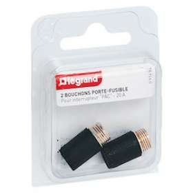 Bouchons porte-fusible (x 2) - pour interrupteur PAC|Legrand-LEG091494