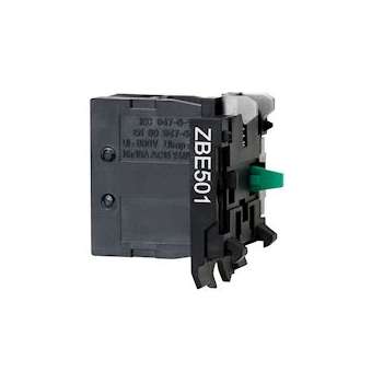 Harmony - bloc contact - 1F - forte charge - raccordement vis-étrier|Schneider Electric-SCHZBE501