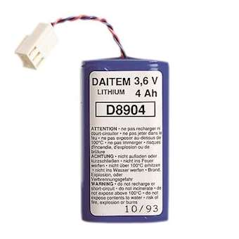 Pile lithium 3,6 volts, 4 Ah|Hager-HAGBATLI05