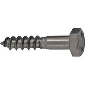 Tire-fonds tête hexagonale inox D 6 x 40 mm (x 50)|Bizline-BIZ770230