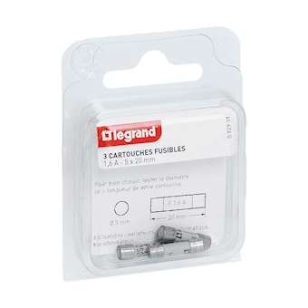 Cartouches fusibles pour appareils électroniques - 5x20mm - 1,6A|Legrand-LEG092931