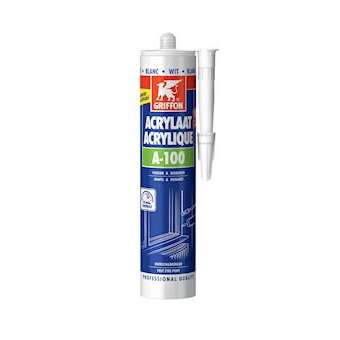 A-100 Mastic acrylique universel blanc cartouche 300 ML|Griffon france-GF26301883