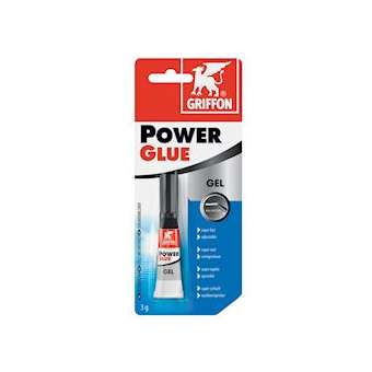 Power Glue colle ultra forte en gel - tube 3 G|Griffon france-GF26314275