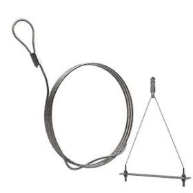 UniGrip Y Pipe N2 (55KG) L2m embout boucle avec 2 filetages M8 entraxe 200mm|Gripple-GPPUGYP22FR200M8