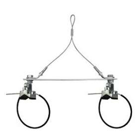 Support 2 tubes D17 à 89mm entraxe 200mm y inclus 2 CRU 45kg|Gripple-GPPYT2AJGCAR