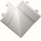Angle intérieur plat pour moulure d'angle EK40040 H40mm l40mm Pure|Hager-HAGEK4004059016