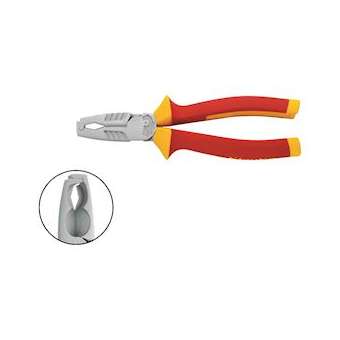 Pince isolée 1000V à dégainer, dénuder et couper. Dimension 190mm|Klauke-KKEKL061180IS